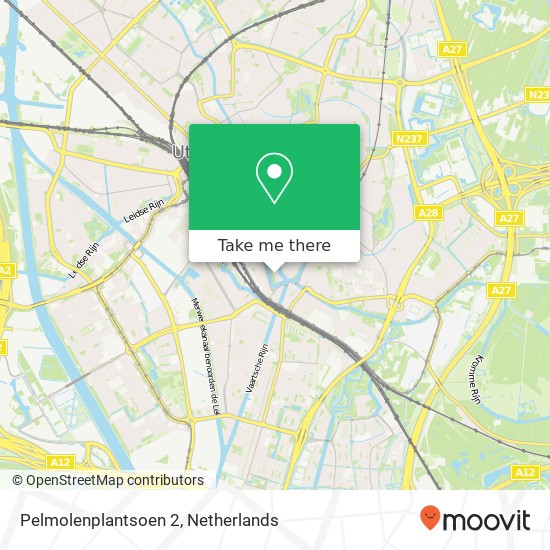 Pelmolenplantsoen 2, 3511 XZ Utrecht kaart