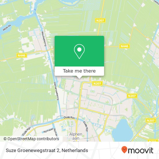 Suze Groenewegstraat 2, 2401 KE Alphen aan den Rijn kaart