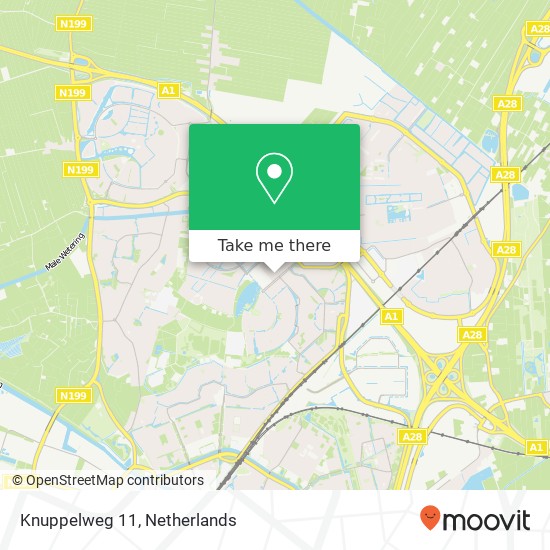 Knuppelweg 11, 3823 GG Amersfoort kaart