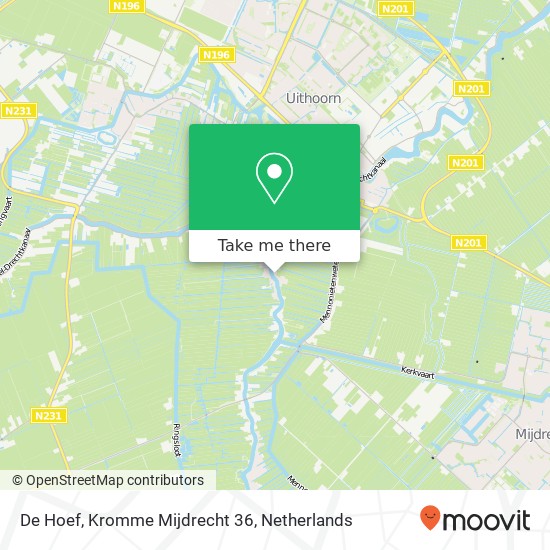 De Hoef, Kromme Mijdrecht 36 kaart