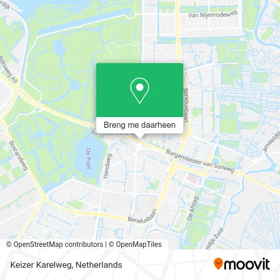 Keizer Karelweg kaart