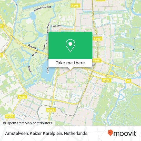 Amstelveen, Keizer Karelplein kaart