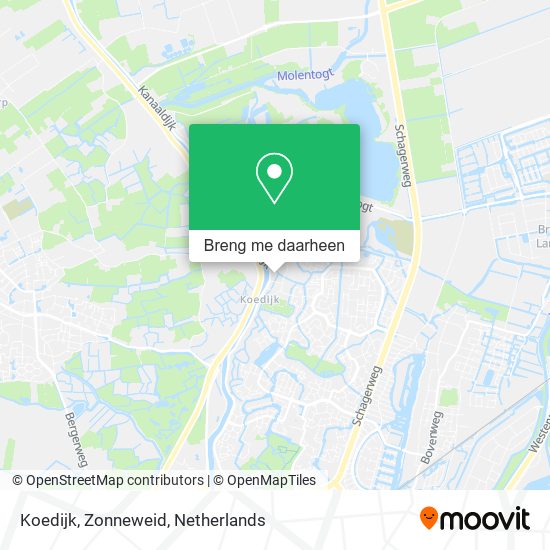 Koedijk, Zonneweid kaart