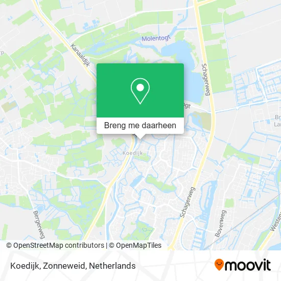 Koedijk, Zonneweid kaart