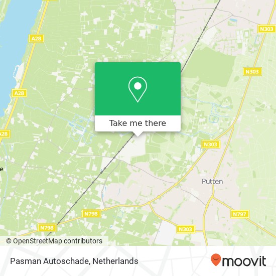 Pasman Autoschade, Ruitenbeek 10 kaart