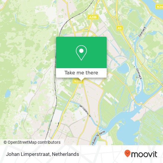 Johan Limperstraat, 2025 Haarlem kaart