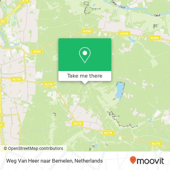 Weg Van Heer naar Bemelen, 6268 NR Bemelen (Sint Antoniusbank) kaart