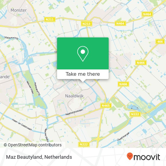 Maz Beautyland, Industriestraat 23 kaart