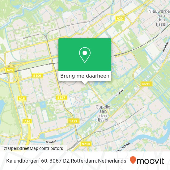 Kalundborgerf 60, 3067 DZ Rotterdam kaart