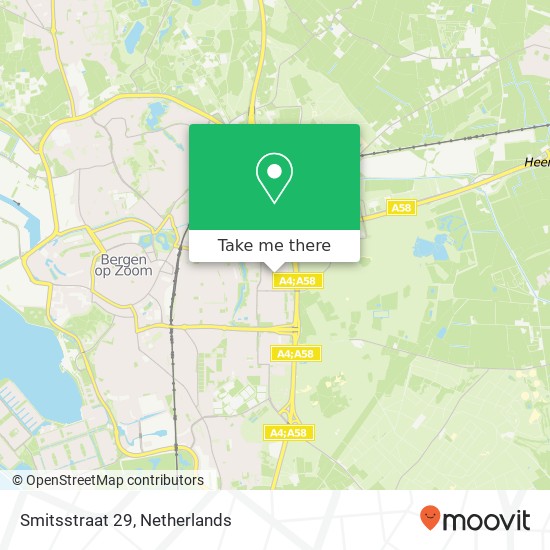 Smitsstraat 29, Smitsstraat 29, 4623 Bergen op Zoom, Nederland kaart