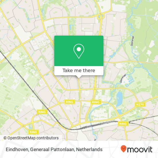 Eindhoven, Generaal Pattonlaan kaart