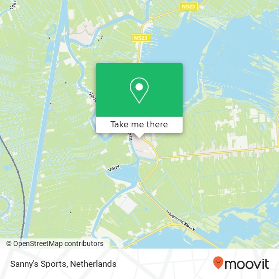 Sanny's Sports, Meerhoekweg 10 kaart