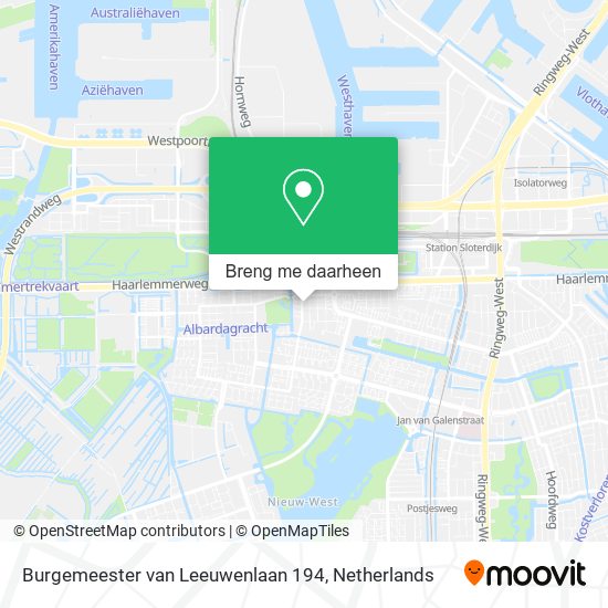 Burgemeester van Leeuwenlaan 194 kaart