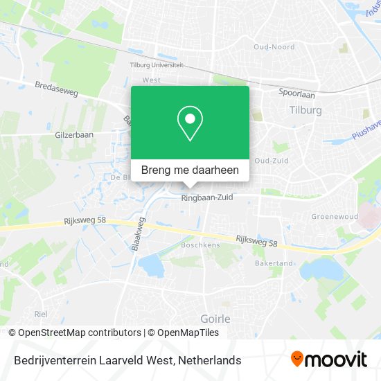 Bedrijventerrein Laarveld West kaart