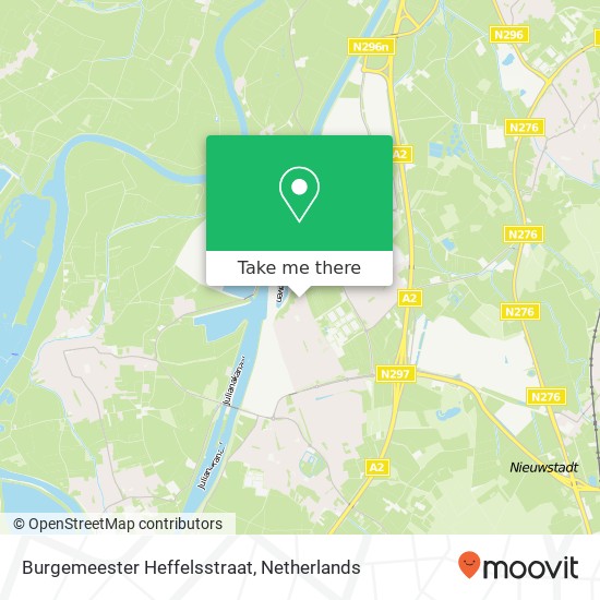 Burgemeester Heffelsstraat, 6122 CL Buchten kaart