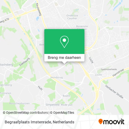 Begraafplaats Imstenrade kaart