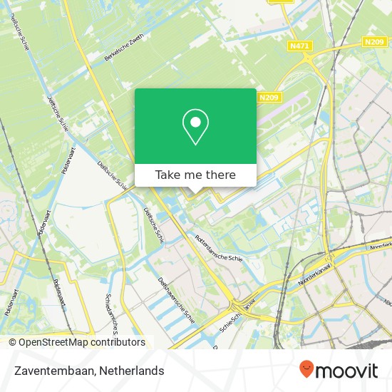 Zaventembaan, 3045 Rotterdam kaart