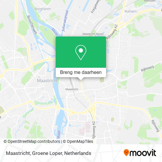 Maastricht, Groene Loper kaart