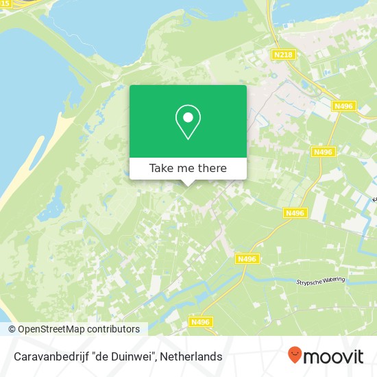 Caravanbedrijf "de Duinwei", Berkenrijs 12 kaart