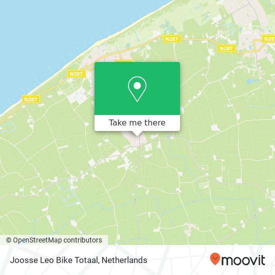 Joosse Leo Bike Totaal, Dorpsplein 14 kaart