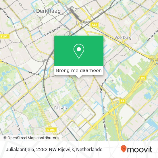 Julialaantje 6, 2282 NW Rijswijk kaart