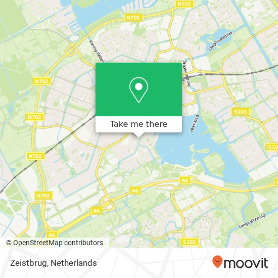 Zeistbrug, 1324 ND Almere-Stad kaart