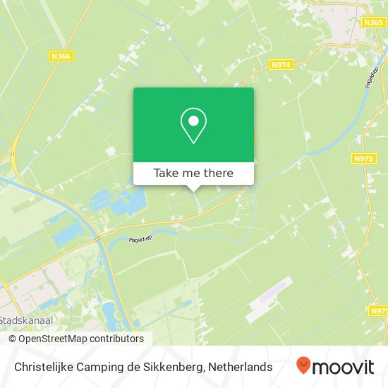 Christelijke Camping de Sikkenberg kaart