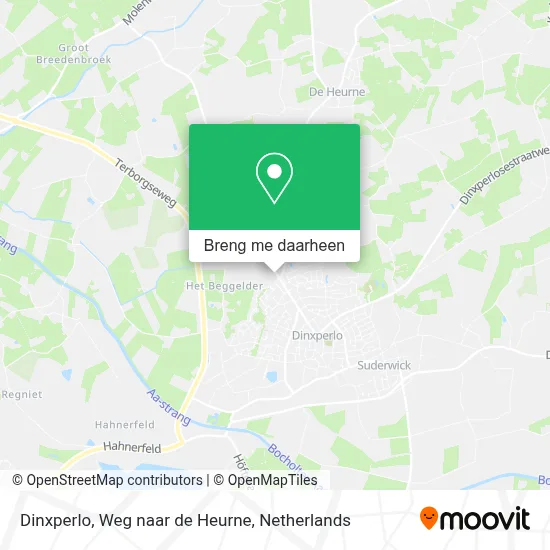 Dinxperlo, Weg naar de Heurne kaart