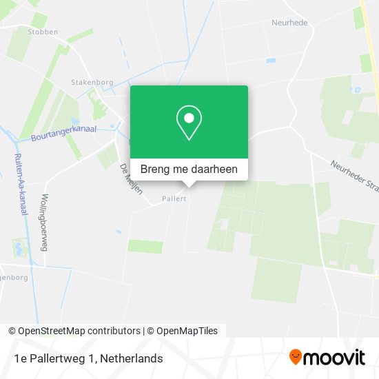 1e Pallertweg 1, 9545 TV Bourtange kaart