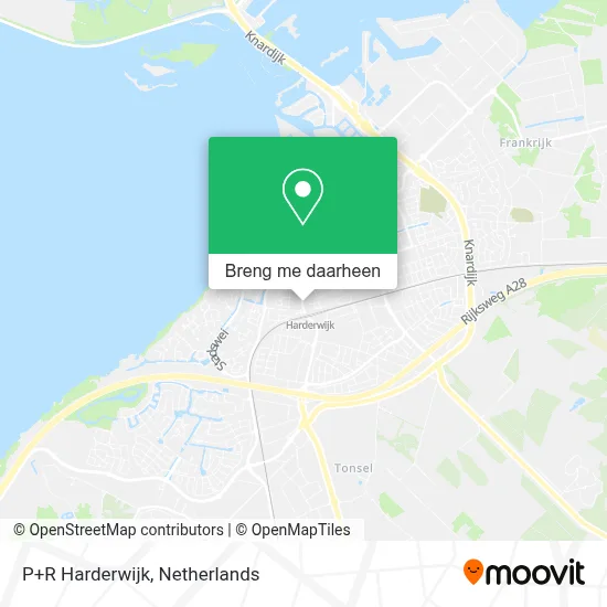 P+R Harderwijk kaart