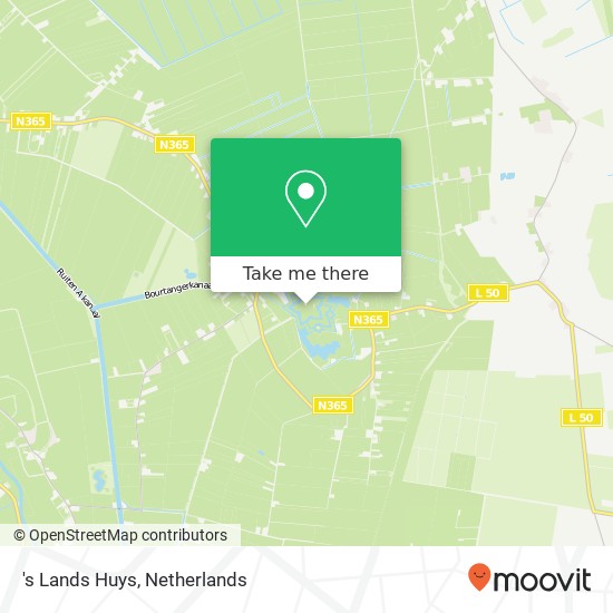 's Lands Huys, Marktplein 2 kaart