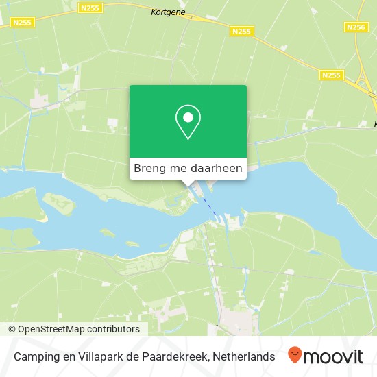 Camping en Villapark de Paardekreek kaart