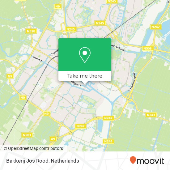 Bakkerij Jos Rood, Limmerhoek 7 kaart