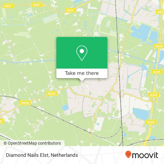 Diamond Nails Elst, Hildo Kropstraat 21 kaart