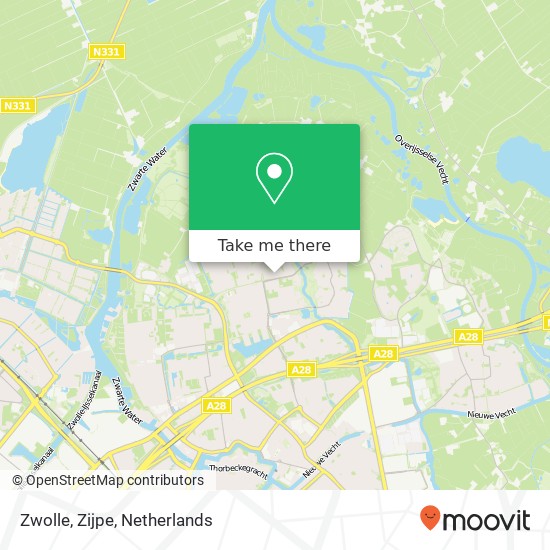 Zwolle, Zijpe kaart