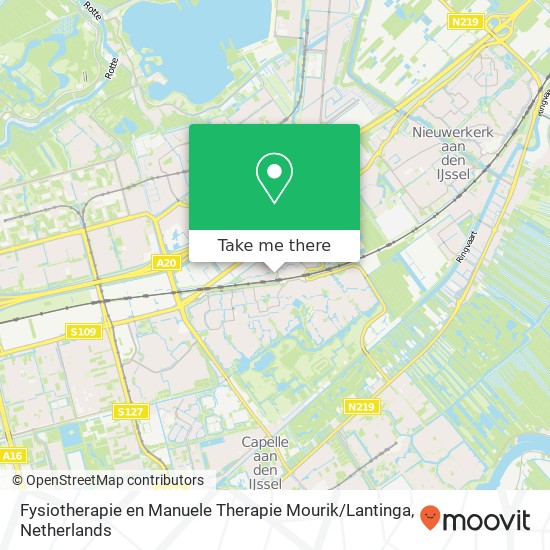 Fysiotherapie en Manuele Therapie Mourik / Lantinga, Spoorlaan 20N kaart