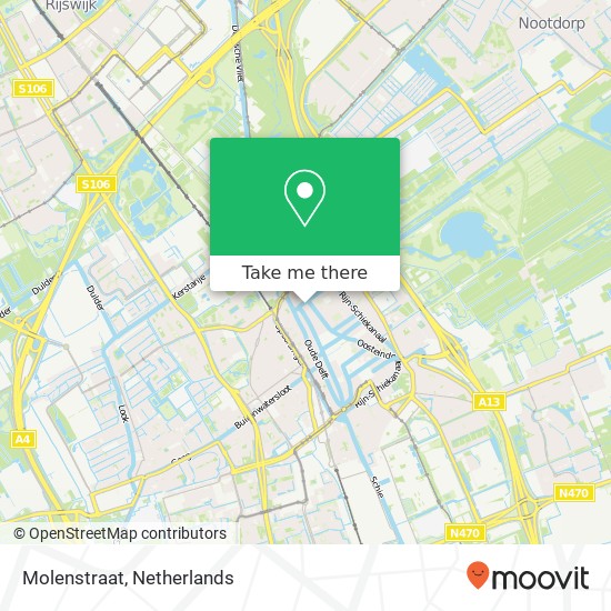 Molenstraat, Molenstraat, 2611 Delft, Nederland kaart