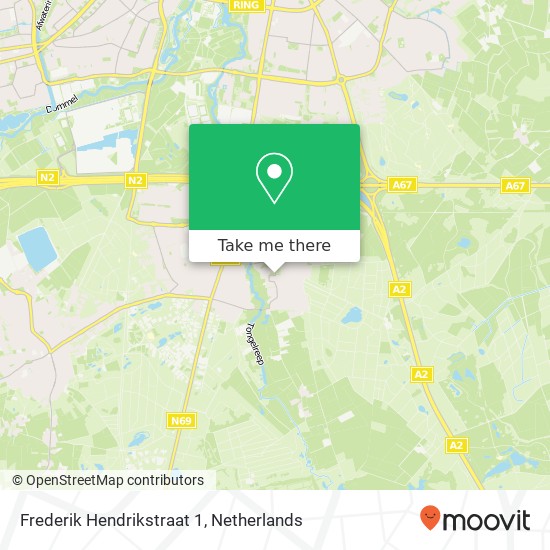 Frederik Hendrikstraat 1, 5583 XH Aalst kaart