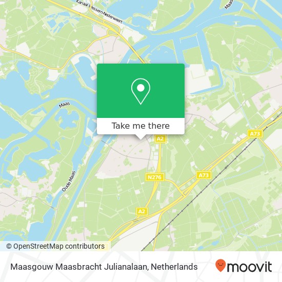 Maasgouw Maasbracht Julianalaan kaart