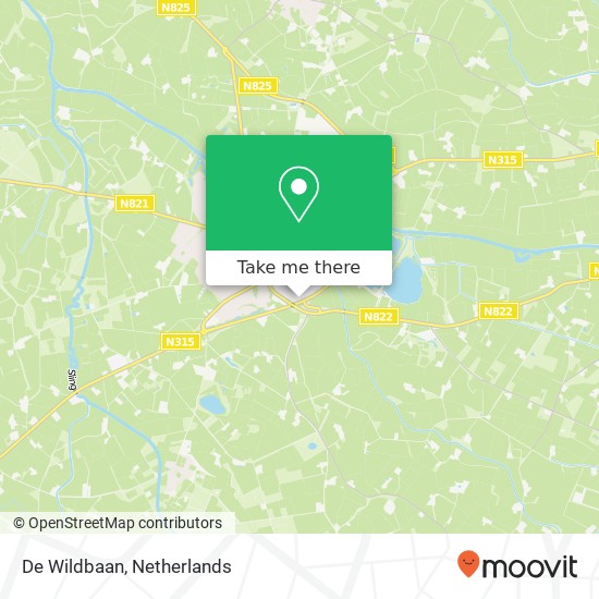 De Wildbaan, Haarloseweg kaart