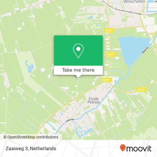Zaaiweg 3, 9665 JG Oude Pekela kaart
