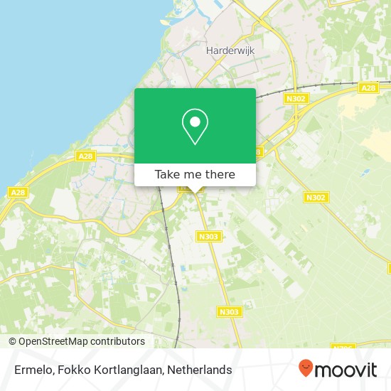 Ermelo, Fokko Kortlanglaan kaart