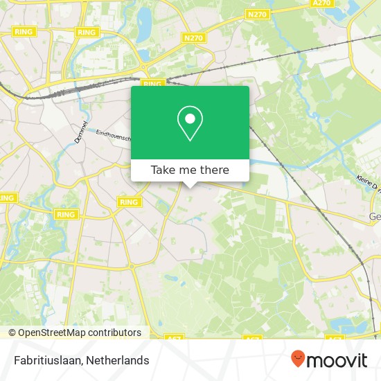 Fabritiuslaan, Fabritiuslaan, 5645 Eindhoven, Nederland kaart