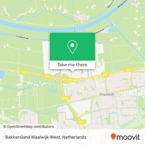 Bakkersland Waalwijk-West, Havenweg 18 kaart