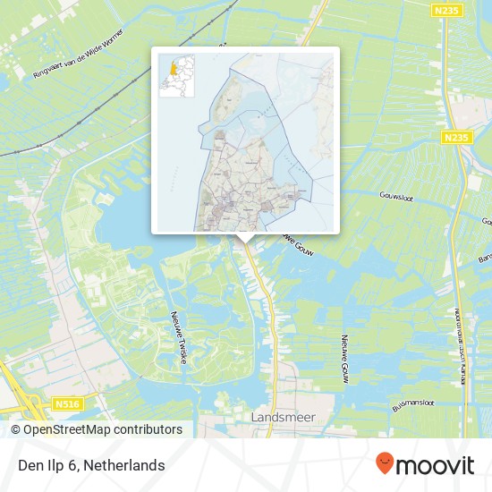 Den Ilp 6, Den Ilp 6, 1127 PH Den Ilp, Nederland kaart