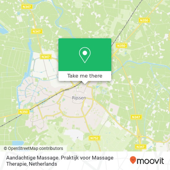 Aandachtige Massage. Praktijk voor Massage Therapie, Grebbebergstraat 25 kaart