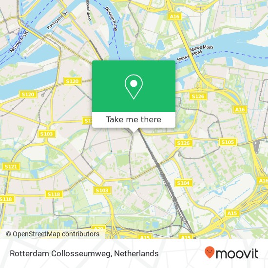Rotterdam Collosseumweg kaart