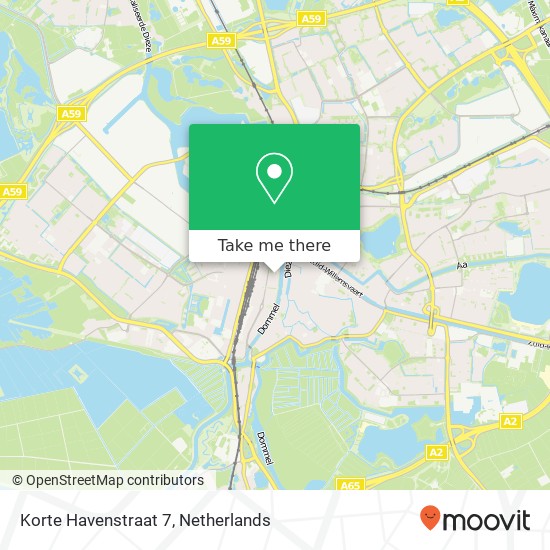 Korte Havenstraat 7, 5211 VX 's-Hertogenbosch (Den Bosch) kaart