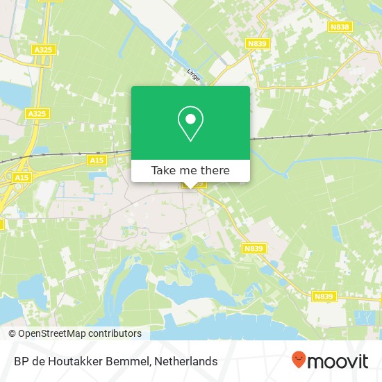 BP de Houtakker Bemmel, De Houtakker 2B kaart
