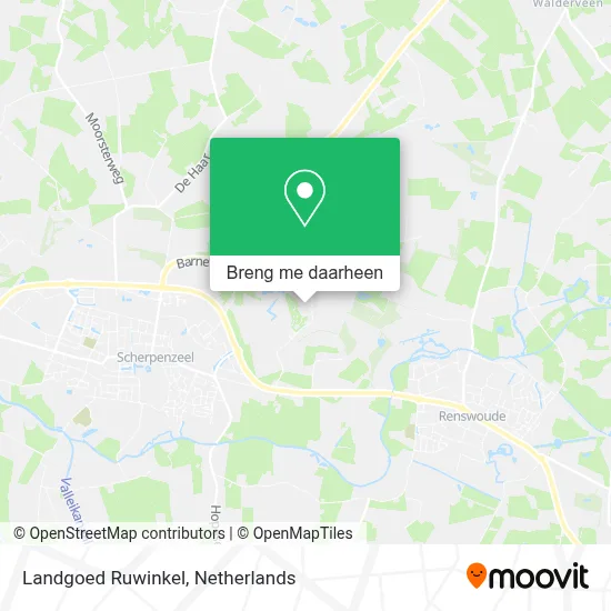 Landgoed Ruwinkel kaart